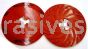 3M™ 7000144145 9” Extra Hard Red Disc Pad Ribbed 81728
