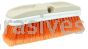 Weiler 42210 9-1/2" Truck Wash Brush Flagged Orange Polystyrene Fill