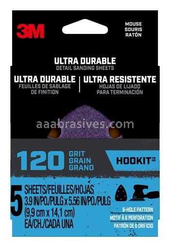 3M™ 7100200061 120 Grit Ultra Durable Detail Sanding Sheets