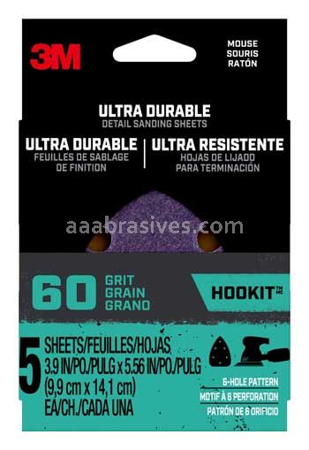 3M™ 7100200065 60 Grit Ultra Durable Detail Sanding Sheets