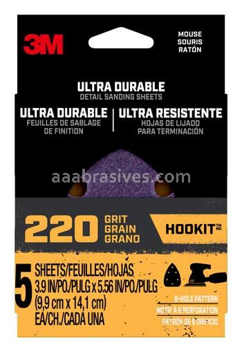 3M™ 7100200071 220 Grit Ultra Durable Detail Sanding Sheets