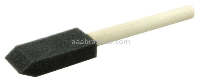 Weiler 99801 1" Foam Applicator Brush 2-5/8" Length Wood Handle