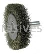 Weiler 17955 2" Stem-Mounted Crimped Wire Radial Wheel .008" Steel Fill 1/4" Stem