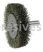 Weiler 17975 2" Stem-Mounted Crimped Wire Radial Wheel .014" Stainless Steel Fill 1/4" Stem