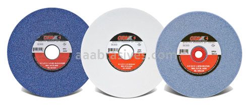 12x2x5(R/2-7-1/2x1/2), Grinding Wheel, T-7, Vitrified, AZ60-J8-V32A, Premium Blue A/O