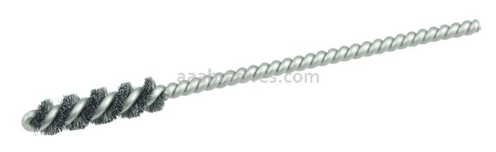 Weiler 21175 5/16" Power Tube Brush .005" Steel Wire Fill 1" Brush Length