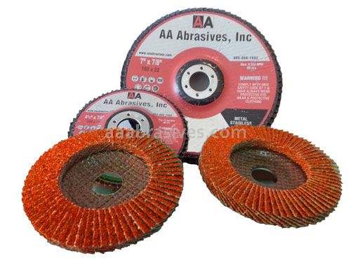 4-1/2x7/8 #40 Premium Ceramic T-29(Angled) Abrasive Flap Disc Standard