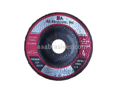 7x1/4x7/8 Grinding Wheel T-27 Resin Bond A24R Metal