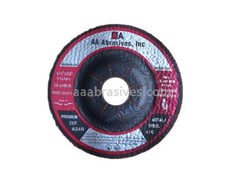 4x1/8x5/8 Cutting Wheel T-27 Resin Bond A24R Metal
