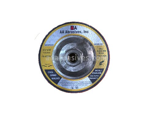 5x1/8x5/8-11 Cutting Wheel T-27 Resin Bond WA24S Stainless Steel