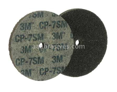 3M&trade; Scotch-Brite&trade; 7010364337 6 x 1/4 x 1/2 7S Medium Cut and Polish Unitized Wheel