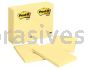 Post-it&trade; Notes 659 4 in x 6 in Canary Yellow 3M 7000050061