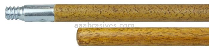 Weiler 44302 72" Hardwood Handle Threaded Metal Tip 15/16" Diameter