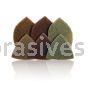 Dynabrade Triangular Medium Maroon Hook-Face Non-Vacuum DynaBrite Dynafine Disc