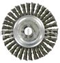 Weiler 36018 - 4" .020, 5/8"-11 A.H., Retail Pack, Vortec Pro Knot Wire Wheel, Stringer Bead Twist - 012382360184