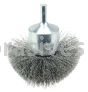 Weiler 10039 2-3/4" Circular Flared Crimped Wire End Brush .008" Steel Fill