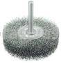Weiler 17219 Bore-Rx 4"Dia. Internal Brush Deburring Tool .0118" Crimped Steel Wire Fill 3/8" Stem