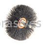 Weiler 17615 3" Narrow Face Stem-Mounted Crimped Wire Wheel .008" Steel Fill 1/4" Stem