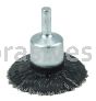 Weiler 35234 2" Polyflex Encapsulated Circular Flared Crimped Wire End Brush .020" Steel Fill