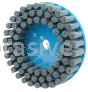 Weiler 85912 8" Nylox Disc Brush Crimped Filament .040/120 SC Fill 7/8" Arbor Hole