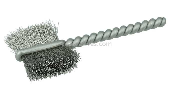 Weiler 21056 3/4" Power Tube Brush .005" Stainless Steel Wire Fill 5/8" Brush Length