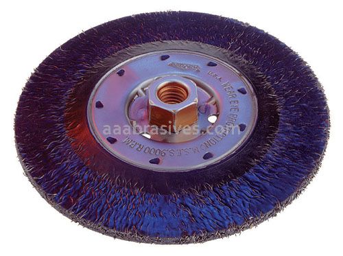 Osborn 7" TY ENCAPSULATED STRINGER BEAD WHEEL (3/16" WIDE X .014 X 5/8" -11 AH)#21000