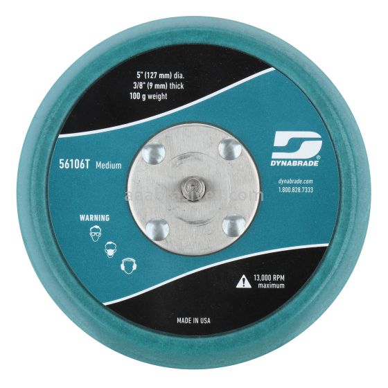 Dynabrade 56106T - 5" Non-Vac Vinyl-Face Medium Urethane Extreme Sanding Pads
