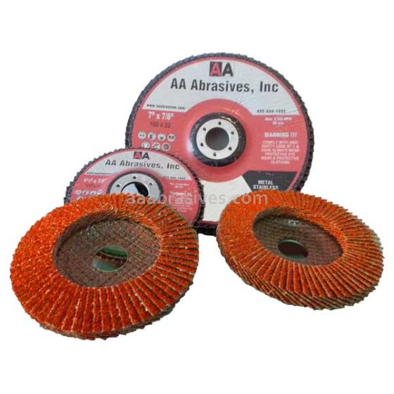 5x5/8-11 #40 Premium Ceramic T-27(Flat) Abrasive Flap Disc Standard