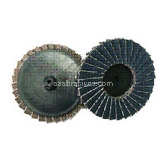3" #120 Zirc T-R Roll-On T-27 Flat Mini Flap Disc