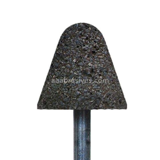 A4 Mounted Point 1-1/4x1-1/4x1/4" shank, A36R
