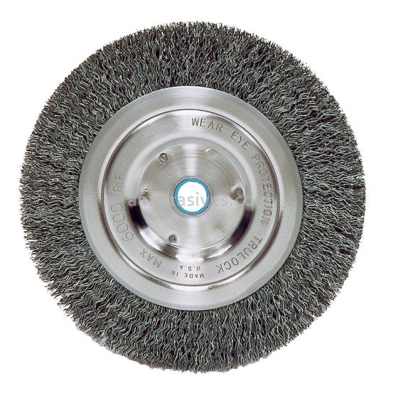 Weiler 36004 - 6" .014, Wide Face, 5/8"-1/2" A.H., Retail Pack, Vortec Pro Crimped Wire Wheel, Wide Face - 012382360047