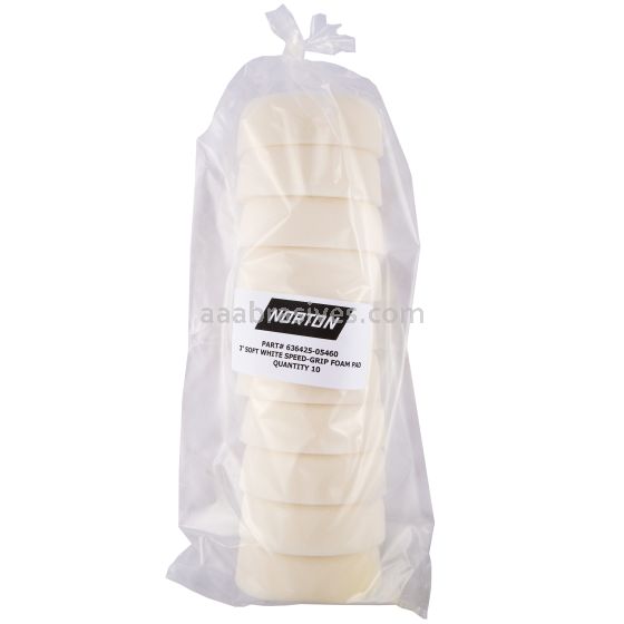 Norton Abrasives 63642505460 0 Soft White H/L Foam Pad - Step 3