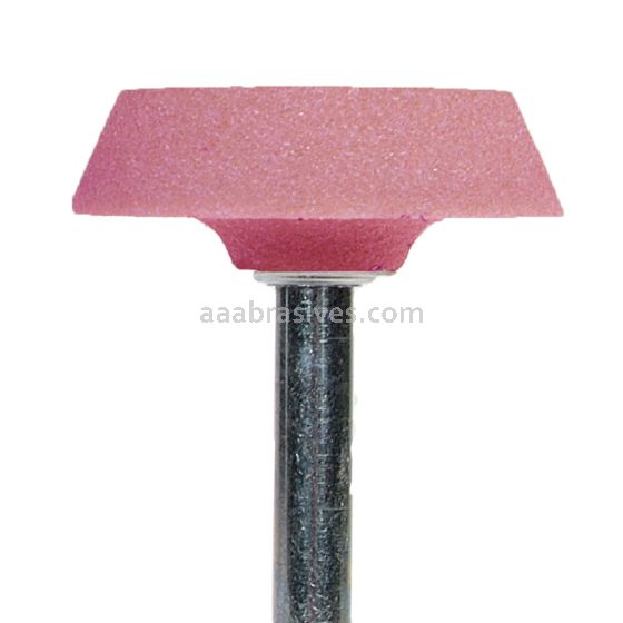 A-34, 1-1/2x3/8x1/4"sk, Mounted Point, Vitrified, PA/O