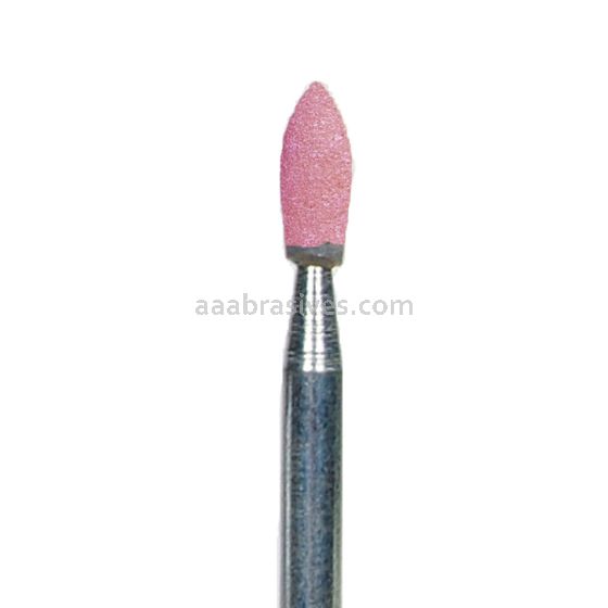 B-46, 1/8x5/16x1/8"sk, Mounted Point, Vitrified, PA/O