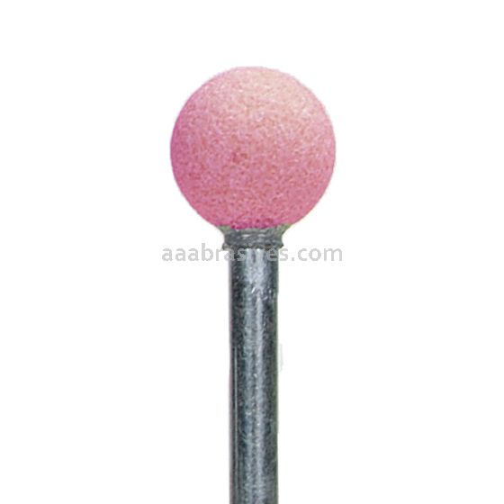 B-122, 3/8x3/8x1/8"sk, Mounted Point, Vitrified, PA/O