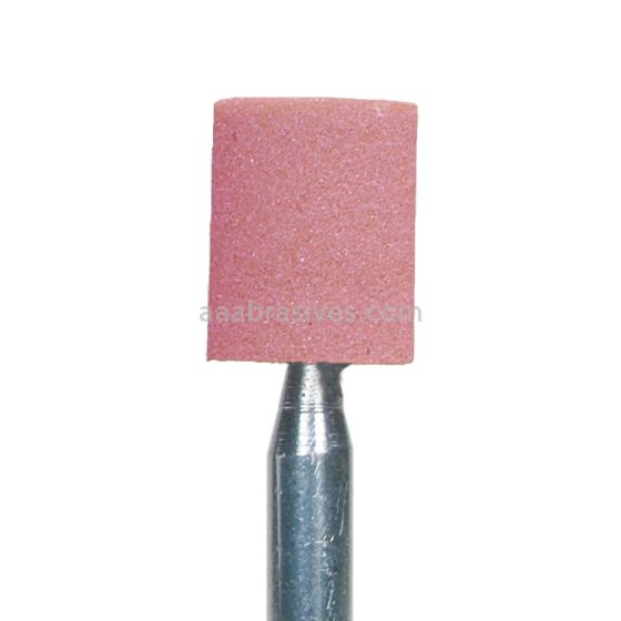 W-186, 1/2x3/4x1/8"sk, Mounted Point, Vitrified, PA/O