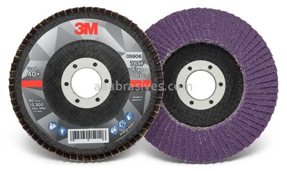 3M™ 7100178130 4-1/2 x 7/8 40+ Grit 769F T29 Flap Disc