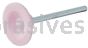 Norton 69078645347 B81 3/4 x 3/16 Pink 86A A/O Vitrified Bond Mounted Point