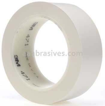 3M™ 7000047475 Vinyl Tape 471 White 1 1/2" x 36 yards