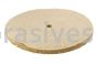 Unmounted Buffing Wheel 10" Dia. 3/4" Arbor Hole 11 Ply Spiral Sewn 158-10S Sisal Tan
