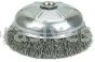 Weiler 14066 6" Crimped Wire Cup Brush .014" Steel Fill 5/8"-11 UNC Nut
