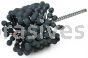 Weiler 34244 CrossFlex Standard Duty Bore Brush 2-5/8 Diameter 240 SC Grit