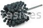Weiler 34261 CrossFlex Heavy Duty Bore Brush 3 Diameter 320 SC Grit