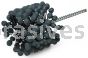 Weiler 34269 CrossFlex Heavy Duty Bore Brush 3-1/2 Diameter 320 SC Grit