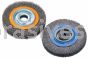 Walter 13B185 8 x 3/4 x 1-1/4 Stainless Steel Crimped Bench Grinder Brushes