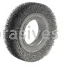 Weiler 06020 4-1/2" Medium Face Crimped Wire Wheel .0118" Steel Fill 2" Arbor Hole