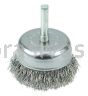 Weiler 14319 2" Crimped Wire Utility Cup Brush .0118" Stainless Steel Fill 1/4" Stem