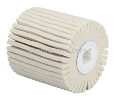 Dynabrade DynaBrite 79475 4 x 4 x 3/4 Felt Polishing Flap Wheels