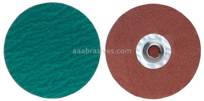 1" 60 Grit Merit Zirc Plus QC-T2 R801 PowerLock Quick Change Discs