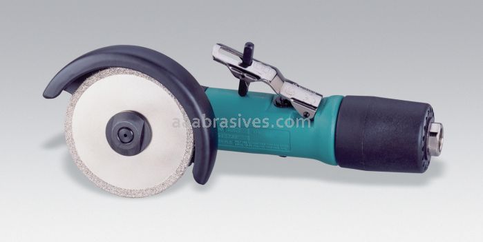 Dynabrade 52439 - 3" Right Angle Cut-Off Wheel Tool .4 hp, 12,000 RPM Rear Exhaust 3/8-24 Spindle Thread